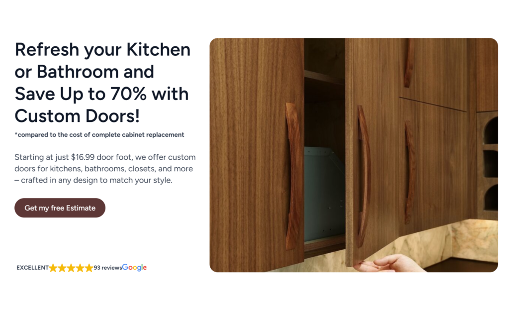 Custom Cabinets Website