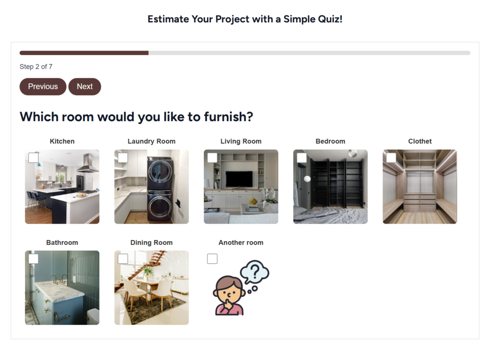 quiz for website